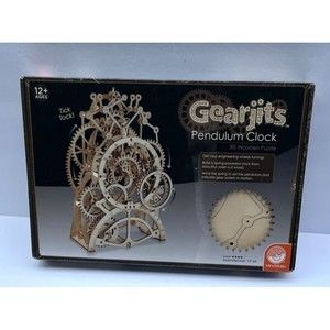 Gearjits Pendulum Clock 3D Wooden Puzzle 13" Tall  (New & Sealed)